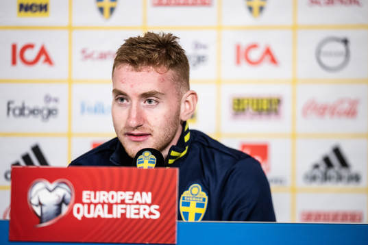 Dejan Kulusevski of the Swedish national football team