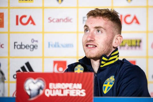 Dejan Kulusevski of the Swedish national football team