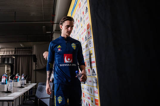 Kristoffer Olsson of the Swedish national football team