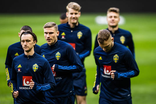 Carl Starfelt of the Swedish national football team