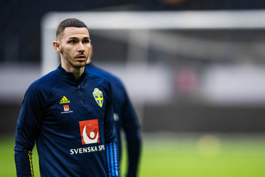 Branimir Hrgota of the Swedish national football team