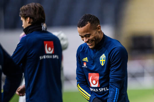 Robin Quaison of the Swedish national football team