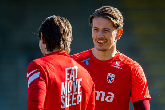 Sander Berge of the Norwegian national football team