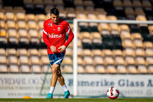 Mohamed Elyounoussi of the Norwegian national football team