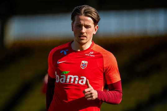 Sander Berge of the Norwegian national football team