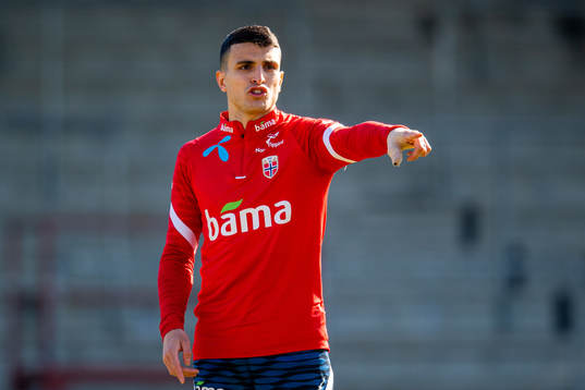 Mohamed Elyounoussi of the Norwegian national football team
