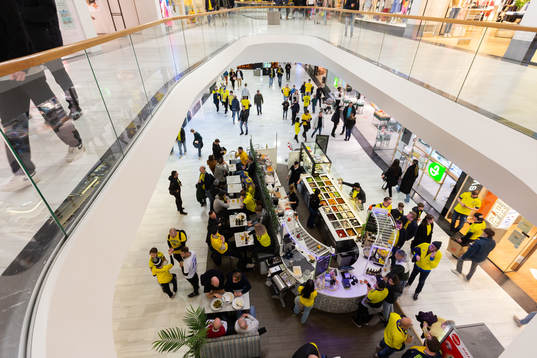 Supporters at Mall of Scandinavia