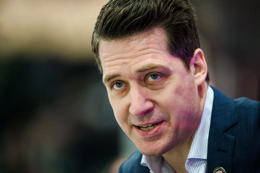 Växjös tränare Sam Hallam