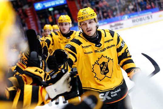 Skellefteås Jonathan Johnson jublar