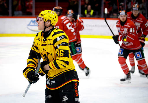 Skellefteås Rickard Hugg deppar vid 1-1