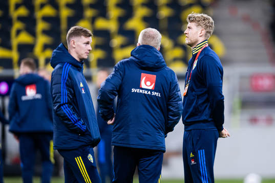 Emil Krafth och Filip Helander of Sweden