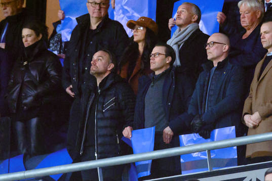 Prince Daniel of Sweden in the stands