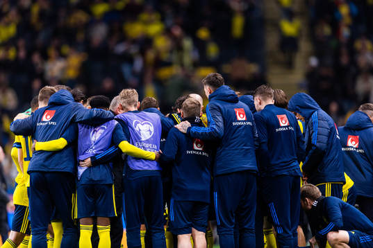Players of Sweden gather