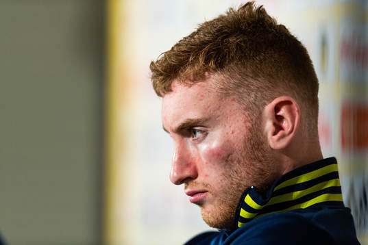 Dejan Kulusevski of Sweden at the press conference