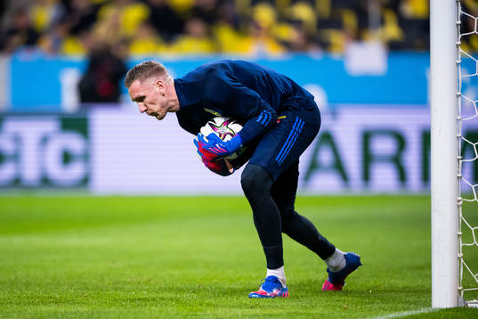 goalkeeper Robin Olsen of Sweden