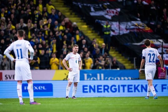 Jakub Brabec of Czech Republic looks dejected