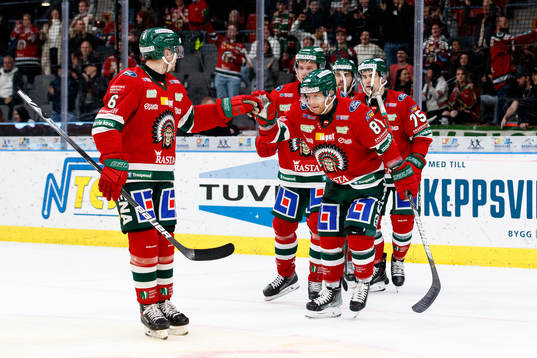 Frölundas Ryan Lasch jublar