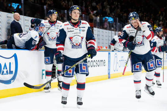 Linköpings Arvid Costmar och Max Lindroth deppar