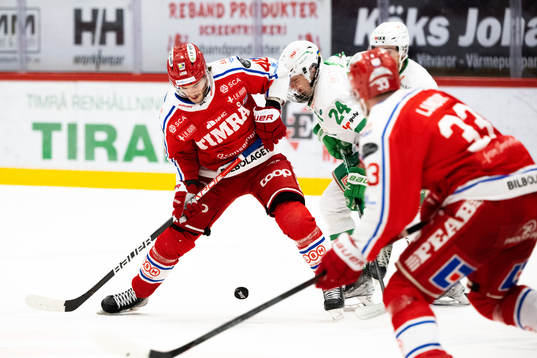 Timrås Pontus Åberg och Rögles Marco Kasper