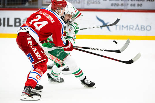Rögles Marco Kasper och Timrås Erik Walli Walterholm