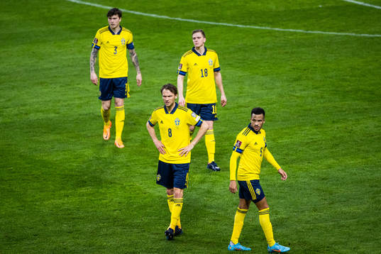 Victor Lindelöf, Joakim Nilsson, Albin Ekdal and Martin
