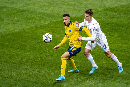 Martin Olsson of Sweden and Lukas Masopust of Czech Republic