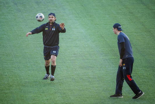 Djurgårdens Emile Poirier och Filip Cederqvist