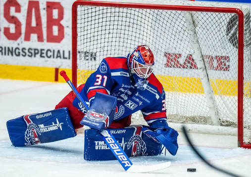Oskarshamns målvakt Tim Juel