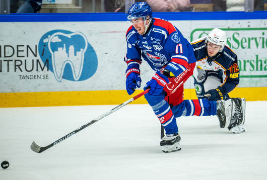Oskarshamns Joakim Thelin och Djurgårdens William Eklund