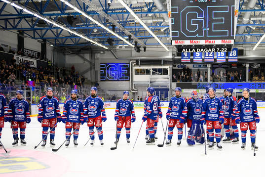 Oskarshamns spelare jublar