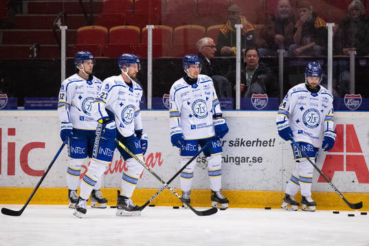 Leksands spelare värmer upp