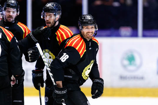 Brynäs Anton Rödin jublar