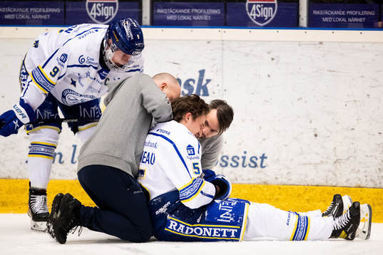 Leksands Max Veronneau med skada