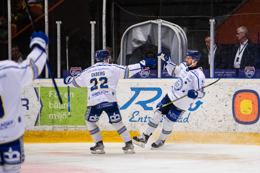 Leksands Marek Hrivik jublar