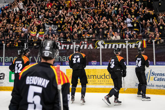Brynäs spelare jublar