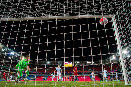 Martin Ødegaard of Norway scores the 2-0 goal
