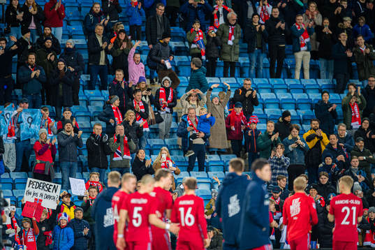 Spectators in the stands
