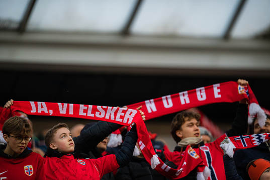 Spectators in the stands