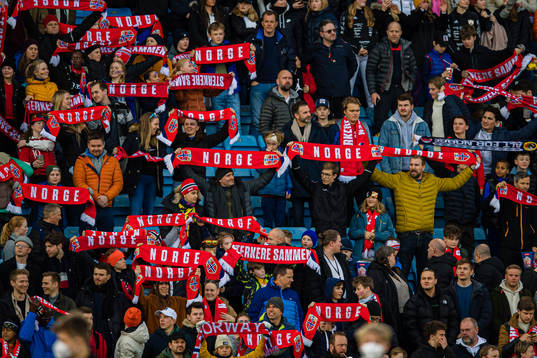 Spectators in the stands