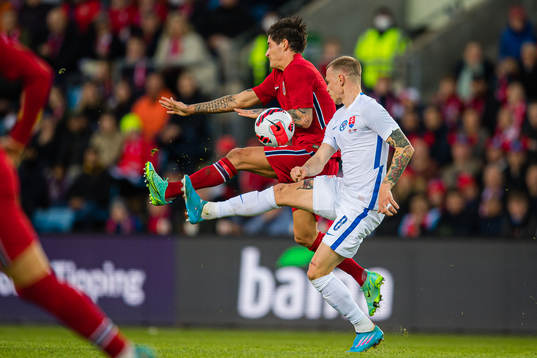Mathias Antonsen Normann of Norway and Ondrej Duda of