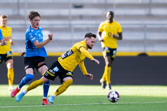 Halmstads Alexander Johansson och Elfsborgs Rasmus Alm