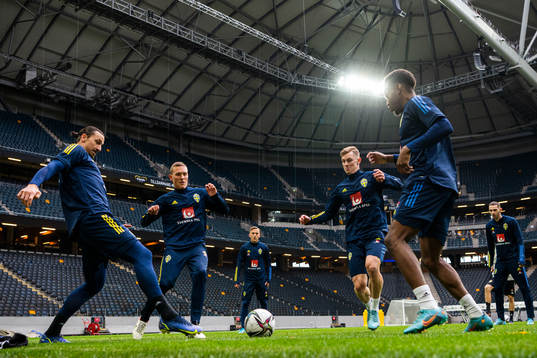 Zlatan Ibrahimović, Ludwig Augustinsson, Emil Krafth and
