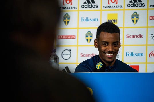Alexander Isak of Sweden