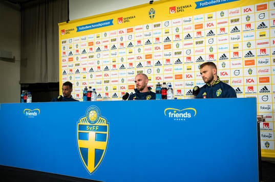 Alexander Isak, Marcus Danielson and Jesper Karlström of
