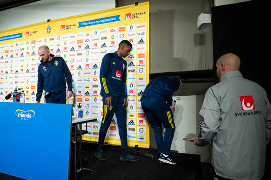Alexander Isak, Marcus Danielson and Jesper Karlström of