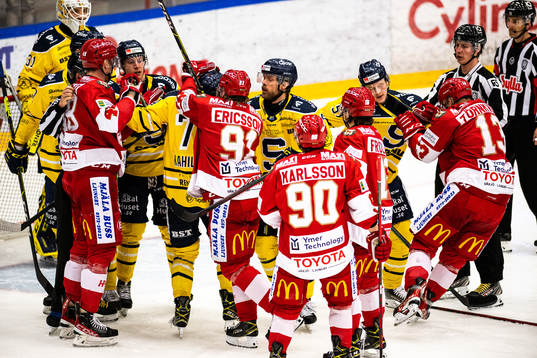 under match fyra i kvalet till Hockeyallsvenskan mellan