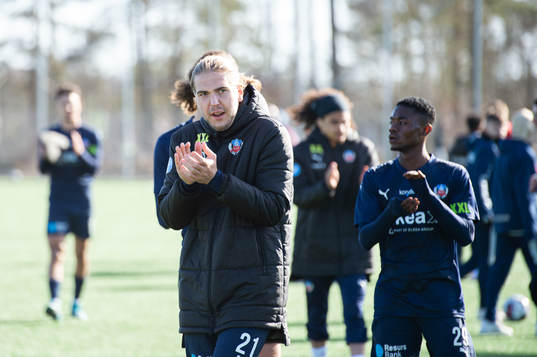 Helsingborgs Charlie Weberg jublar