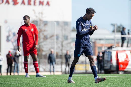 Helsingborgs Taha Ali jublar