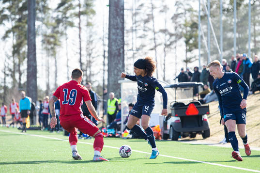 Helsingborgs Adam Kaied och Östers Vladimir Rodic