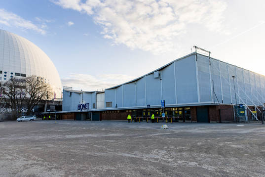 Vy över Hovets Isstadion
